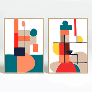 Set de 2 Láminas Decorativas — Modelo 05