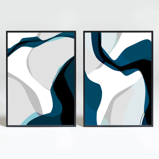 Set de 2 Láminas Decorativas — Modelo 04