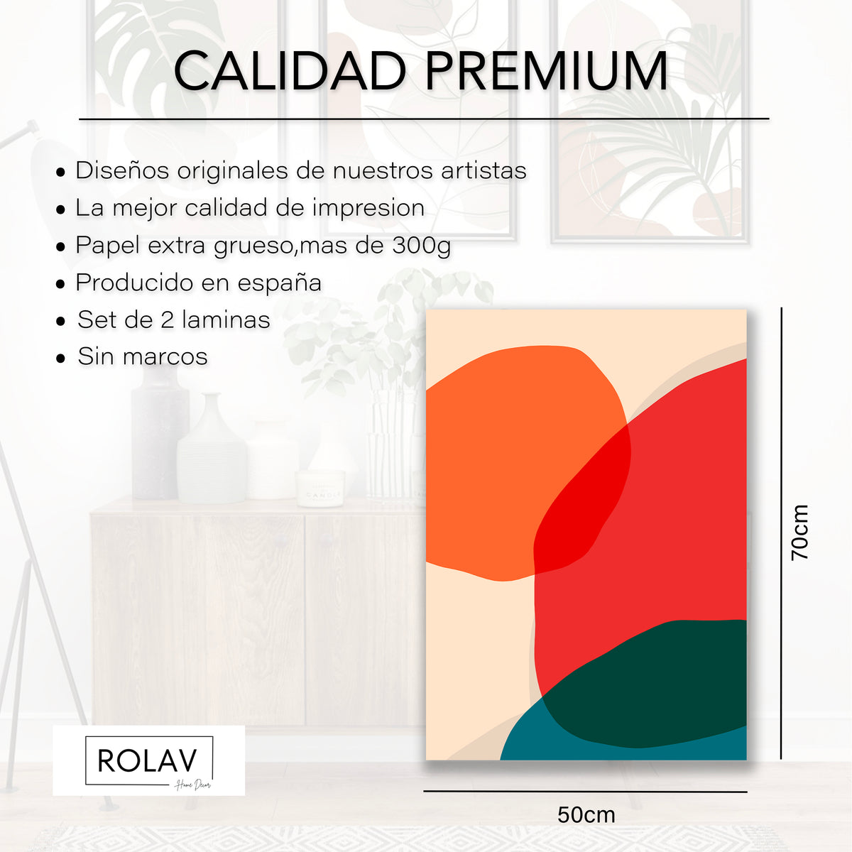 Set de 2 Láminas Decorativas — Modelo 06