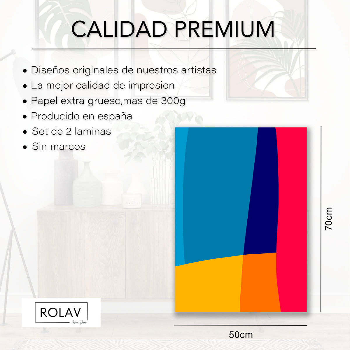Set de 2 Láminas Decorativas — Modelo 11