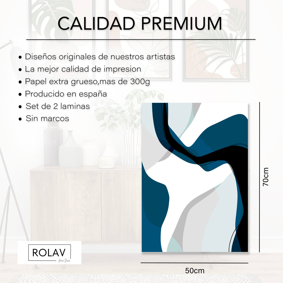 Set de 2 Láminas Decorativas — Modelo 04